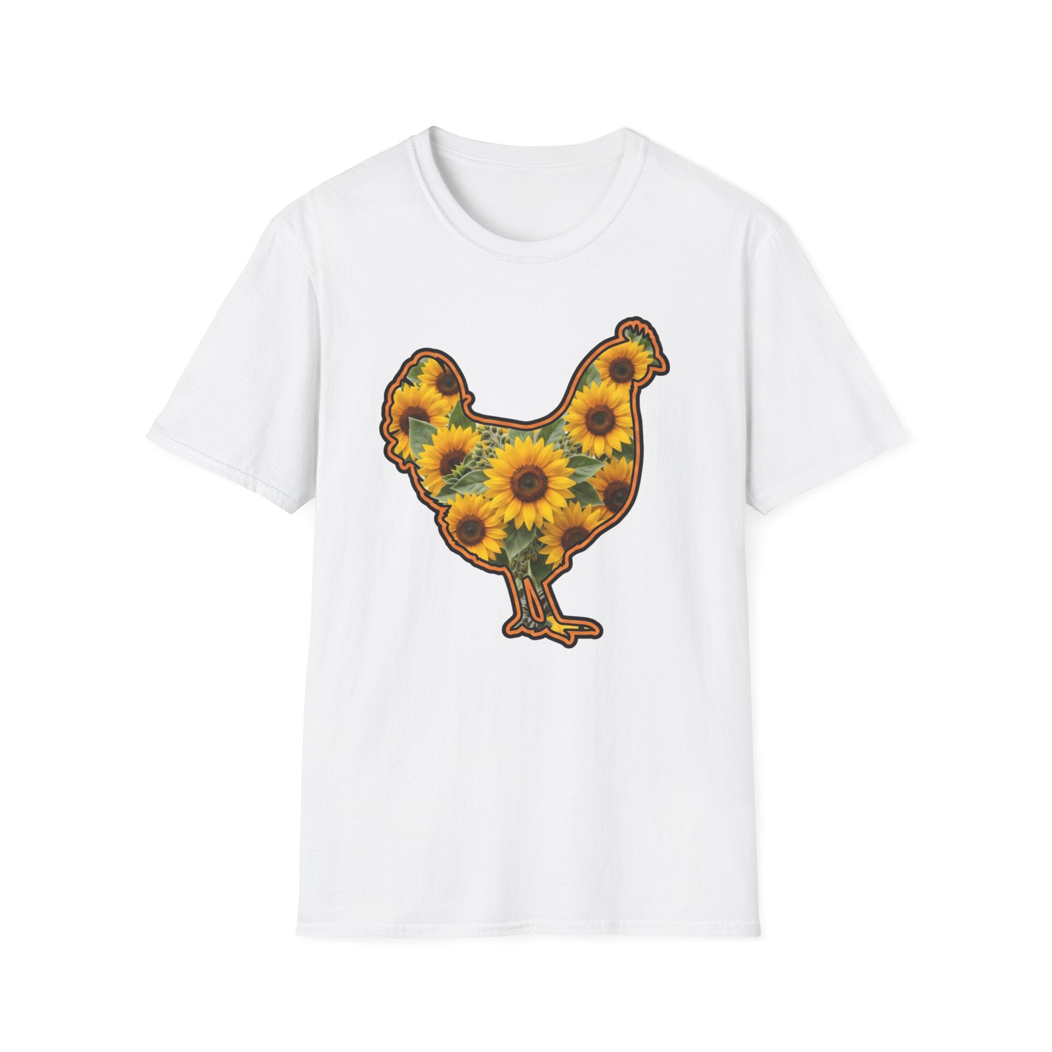 Hen Silhouette Sunflower T-Shirt