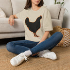 Hen Silhouette Black T-Shirt