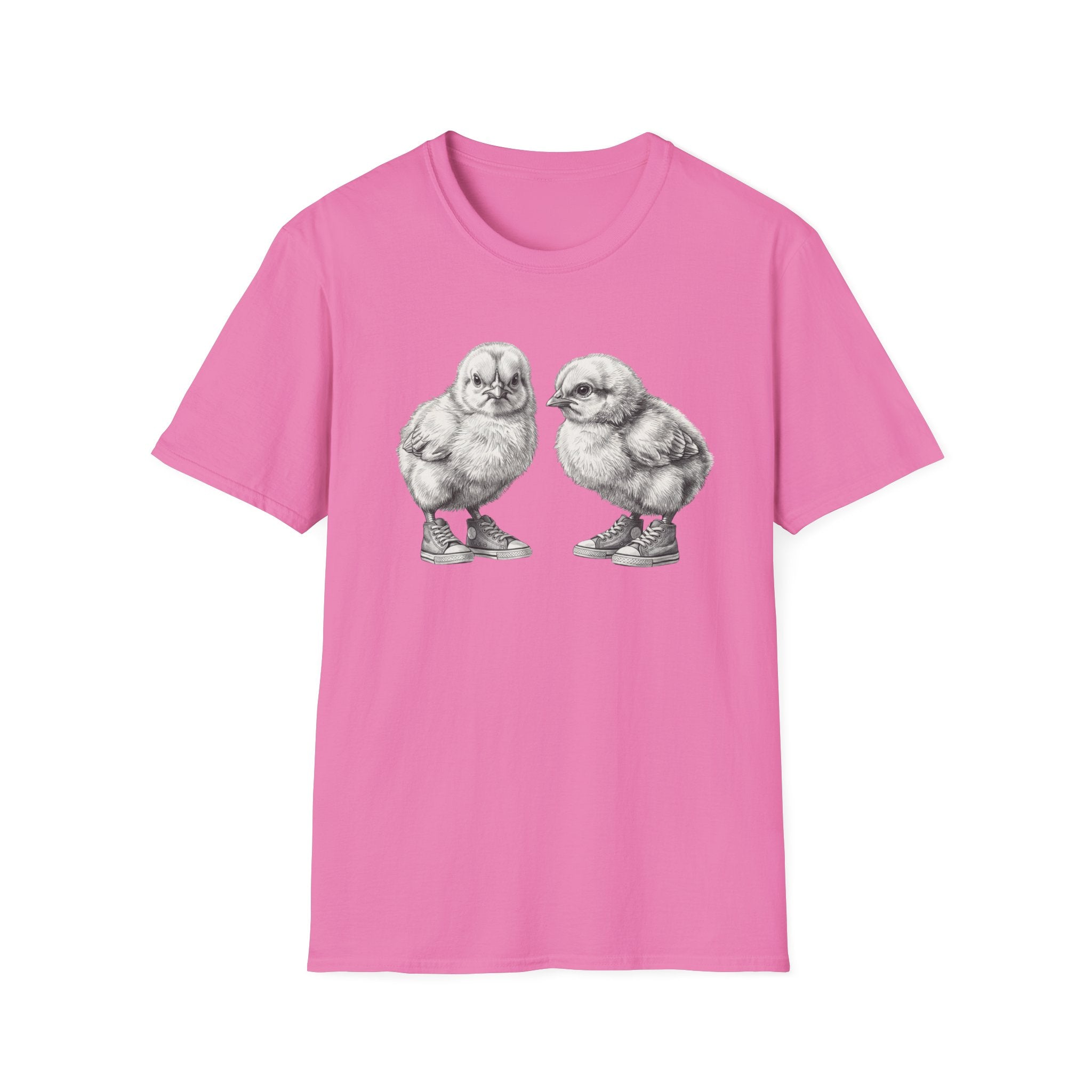 Baby Chicks in Clucks Drawing T-Shirt