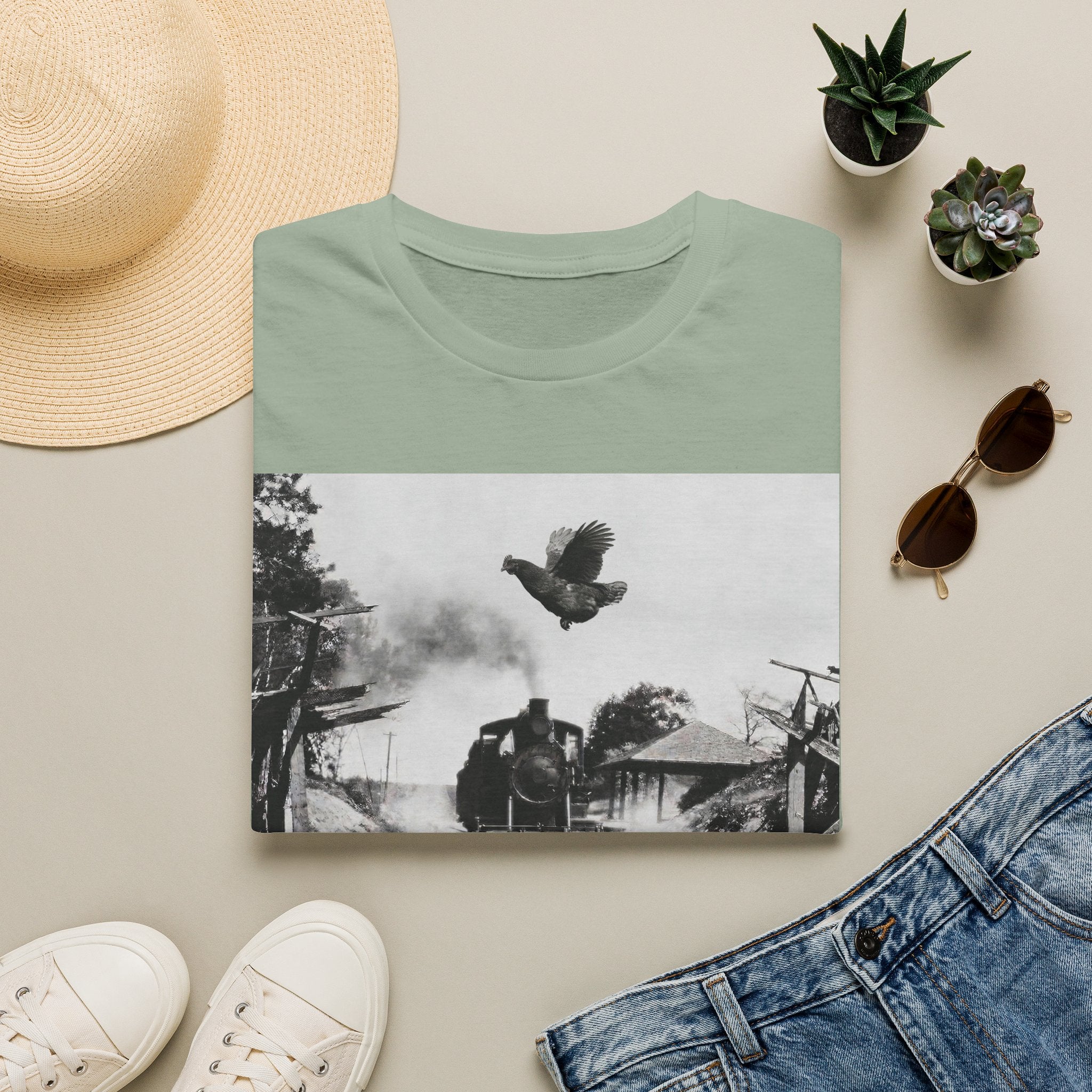 Hen Train Jump T-Shirt