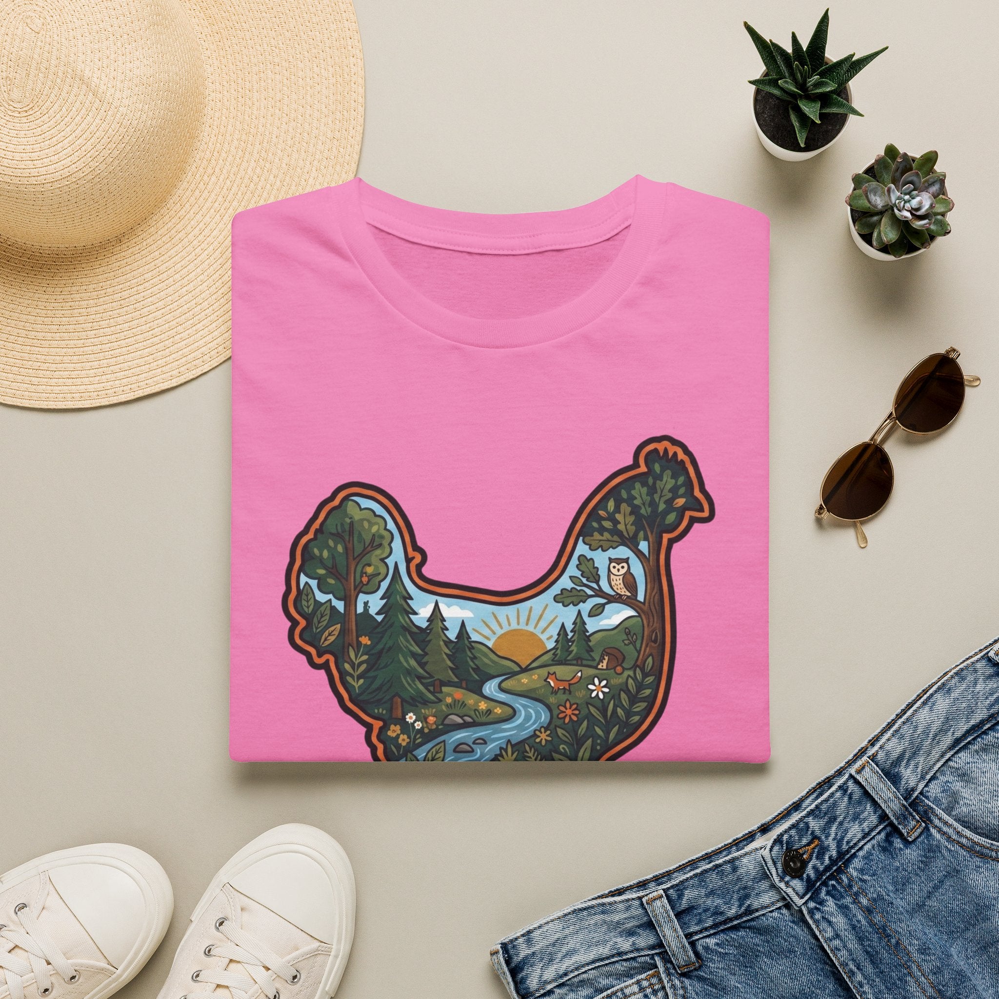 Hen Silhouette Nature V T-Shirt