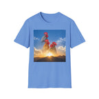 3 Rooster Sunrise Mountain T-Shirt