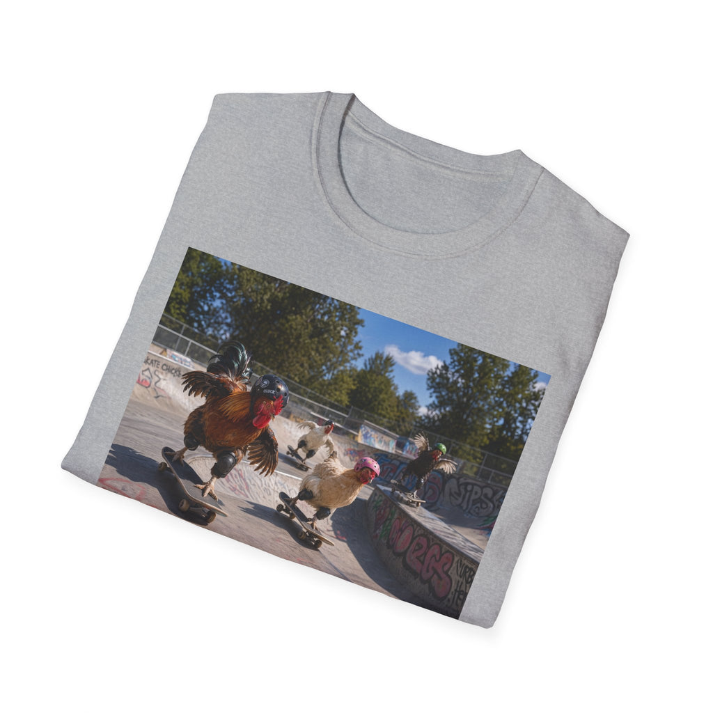 Chickens Shredding at the Skate Park T-Shirt