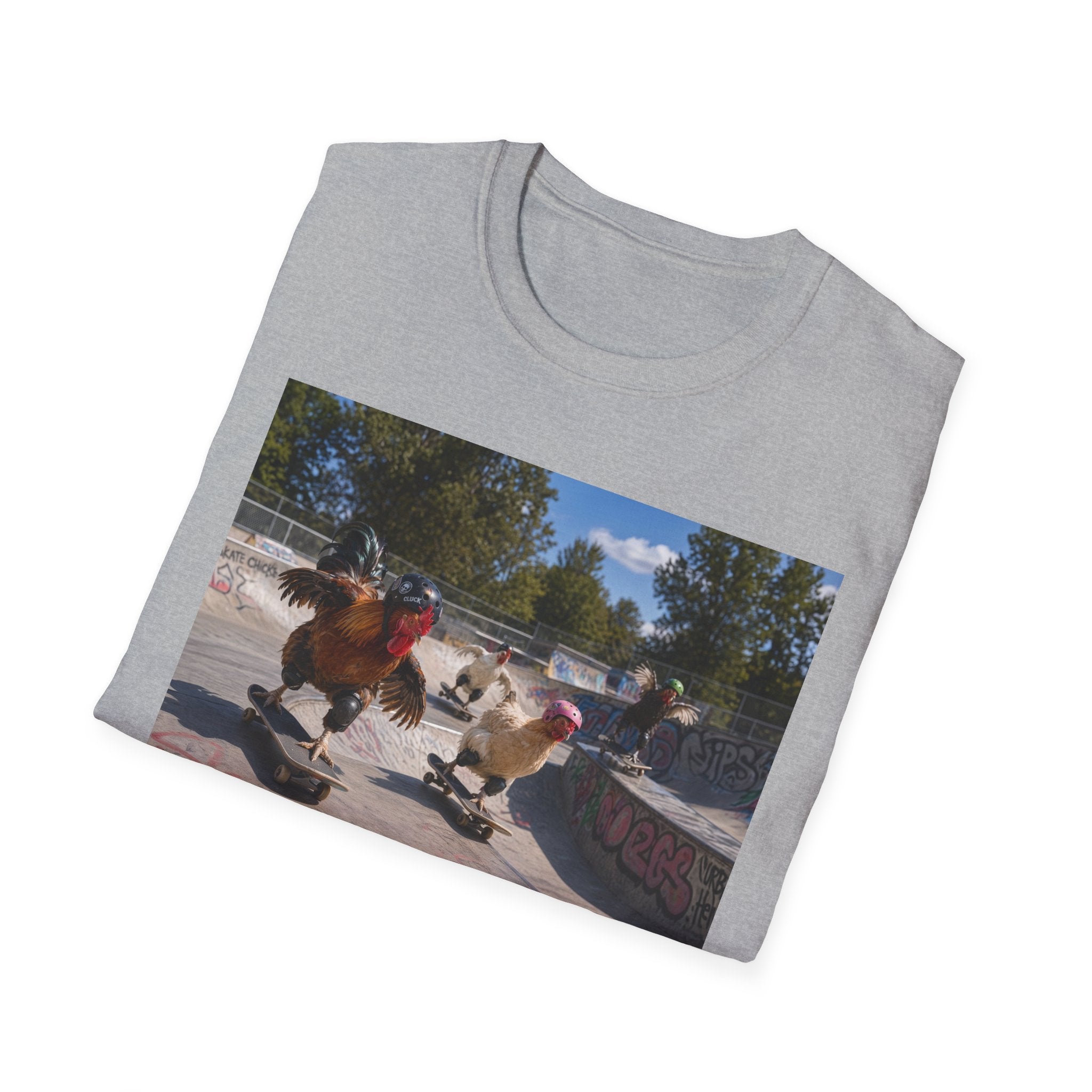 Chickens Shredding at the Skate Park T-Shirt