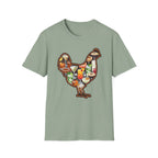 Hen Silhouette Cocktails V T-Shirt