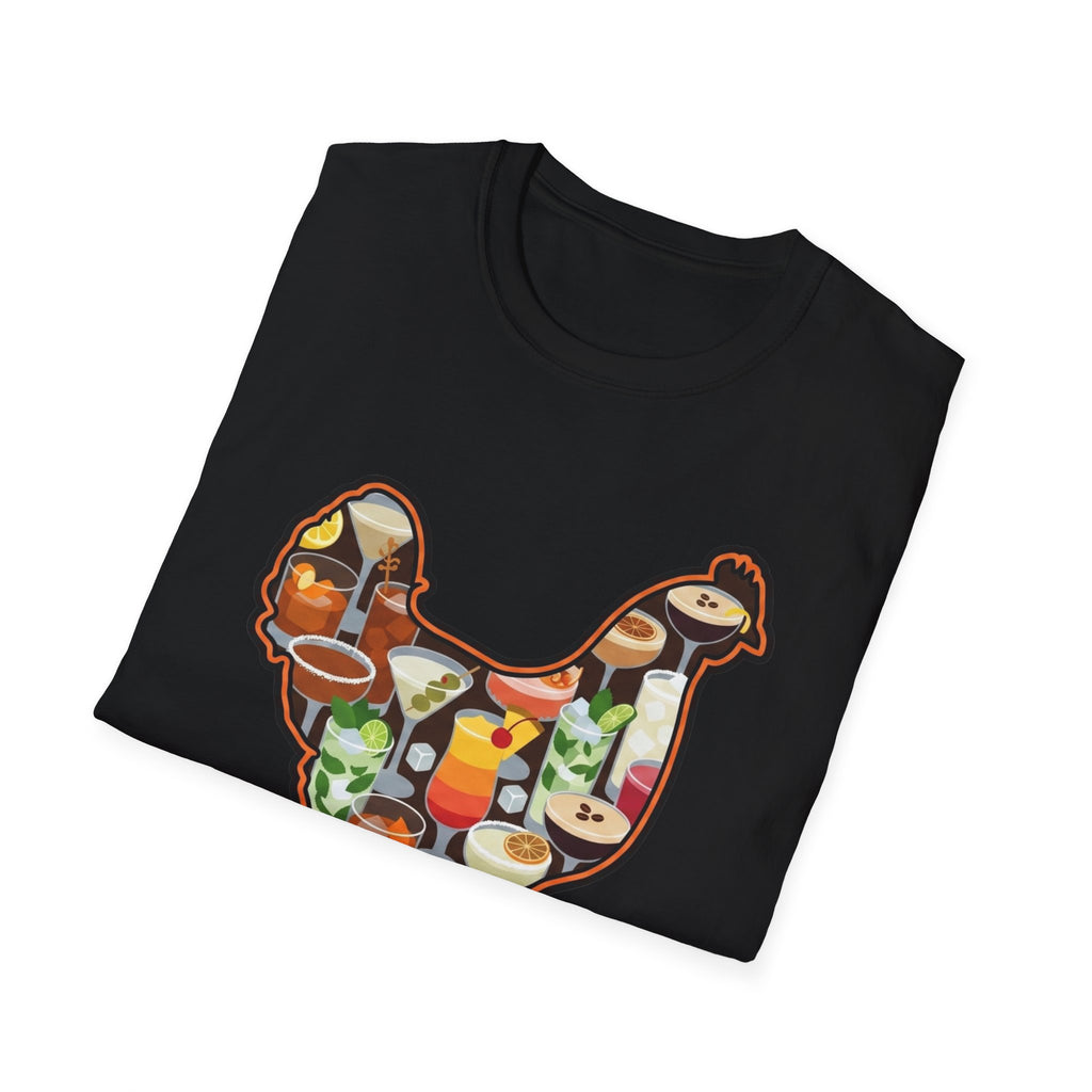 Hen Silhouette Cocktails V T-Shirt