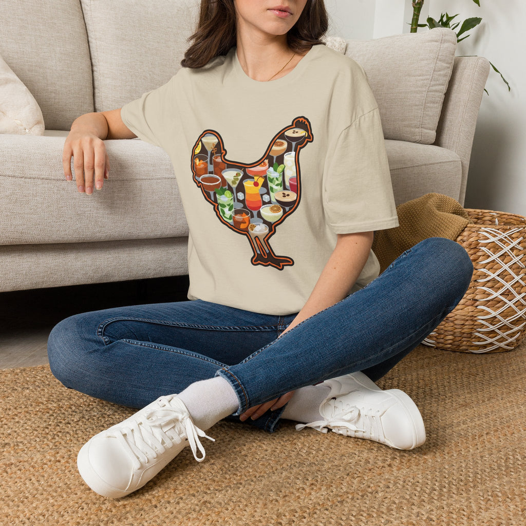 Hen Silhouette Cocktails V T-Shirt