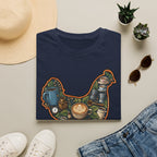 Hen Silhouette Coffee V T-Shirt