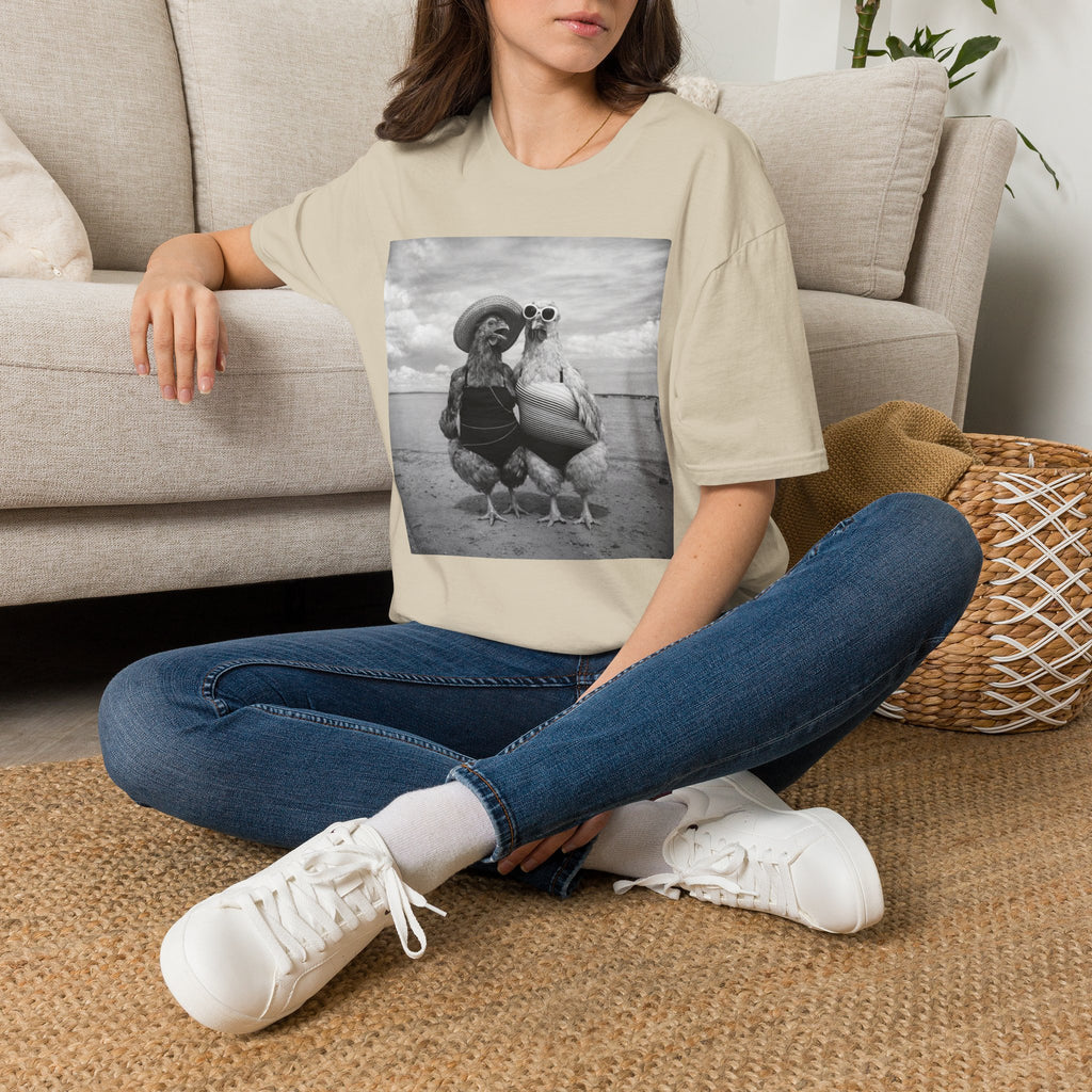 Day at the Beach B&W T-Shirt