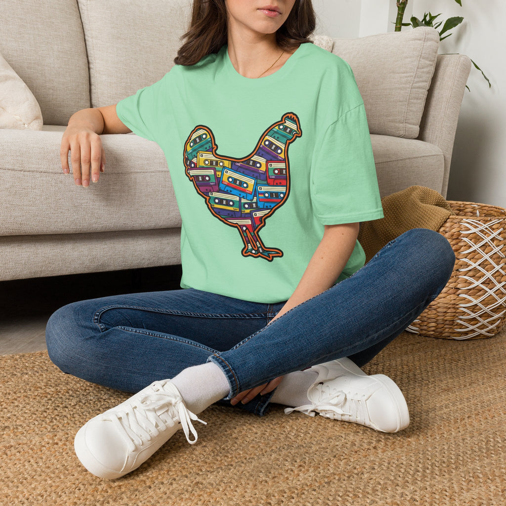 Hen Silhouette Cassettes V T-Shirt