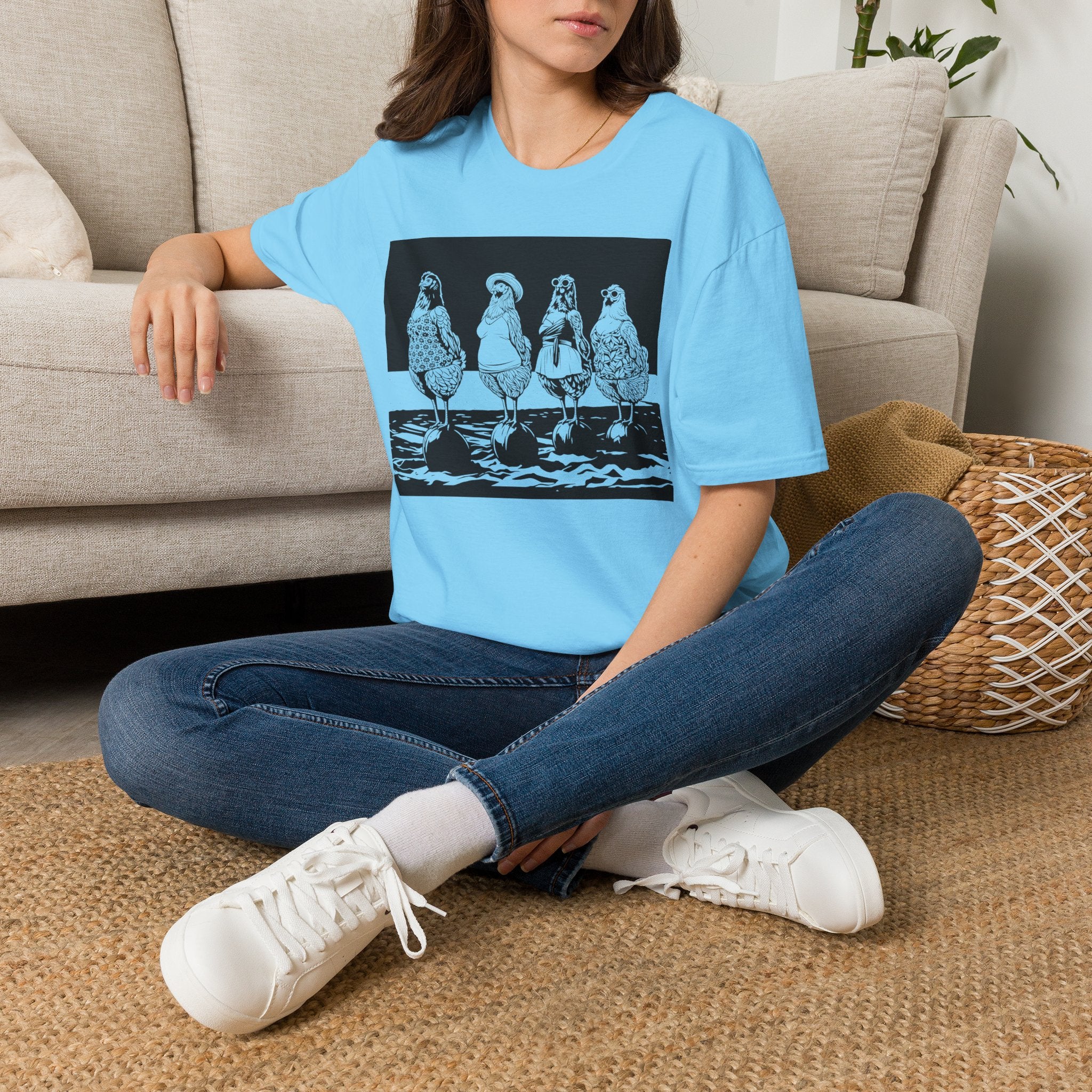Beach Ball Hens Dark T-Shirt