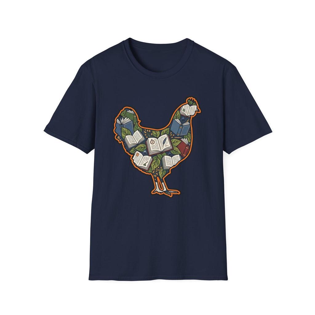 Hen Silhouette Books V T-Shirt