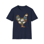 Hen Silhouette Books V T-Shirt