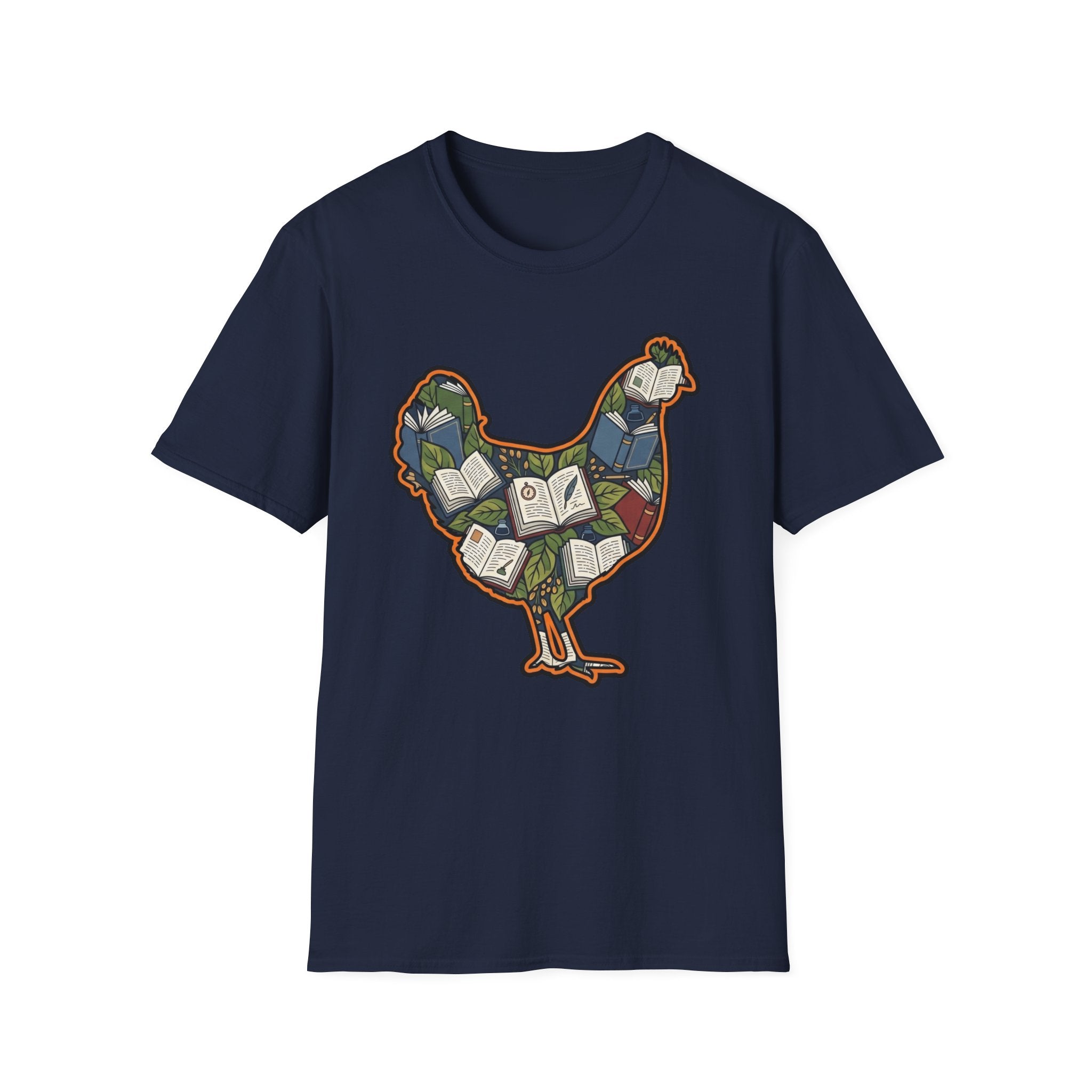 Hen Silhouette Books V T-Shirt