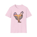 Hen Silhouette Beach T-Shirt
