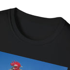 3 Rooster Sunrise Mountain T-Shirt