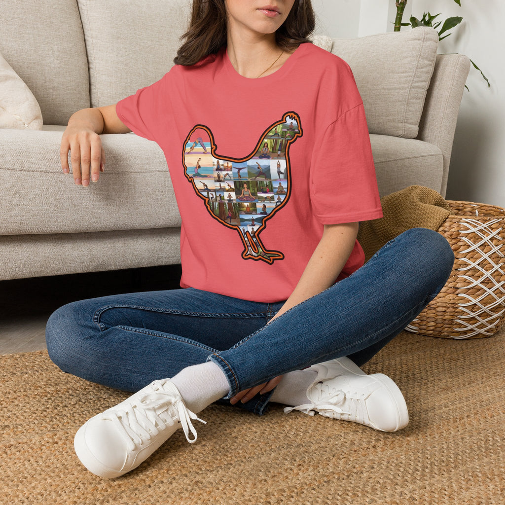 Hen Silhouette Yoga V T-Shirt
