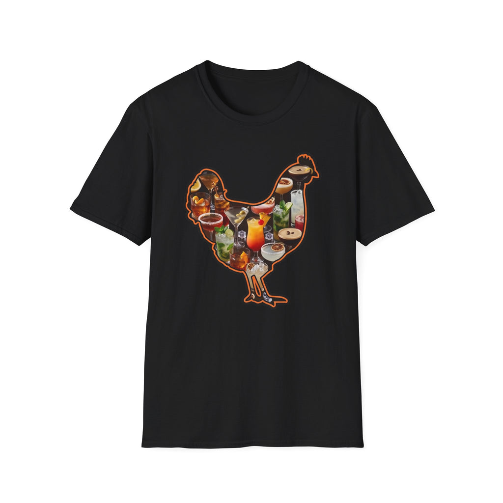 Hen Silhouette Cocktails T-Shirt
