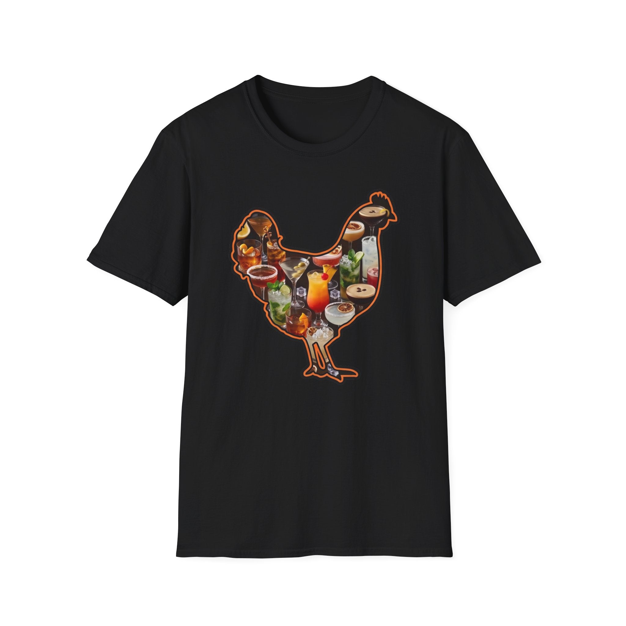 Hen Silhouette Cocktails T-Shirt