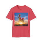 3 Rooster Sunrise Mountain T-Shirt