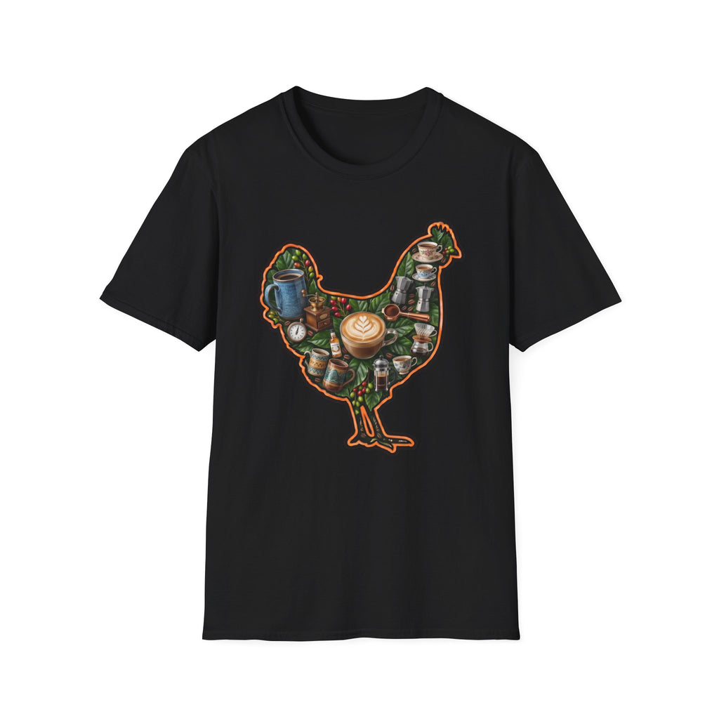 Hen Silhouette Coffee T-Shirt