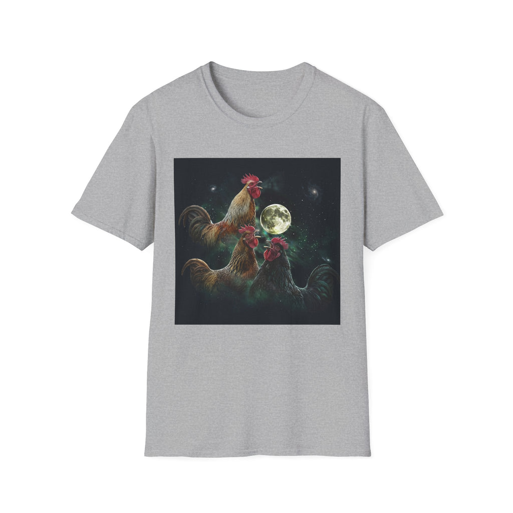 3 Rooster Moon T-Shirt