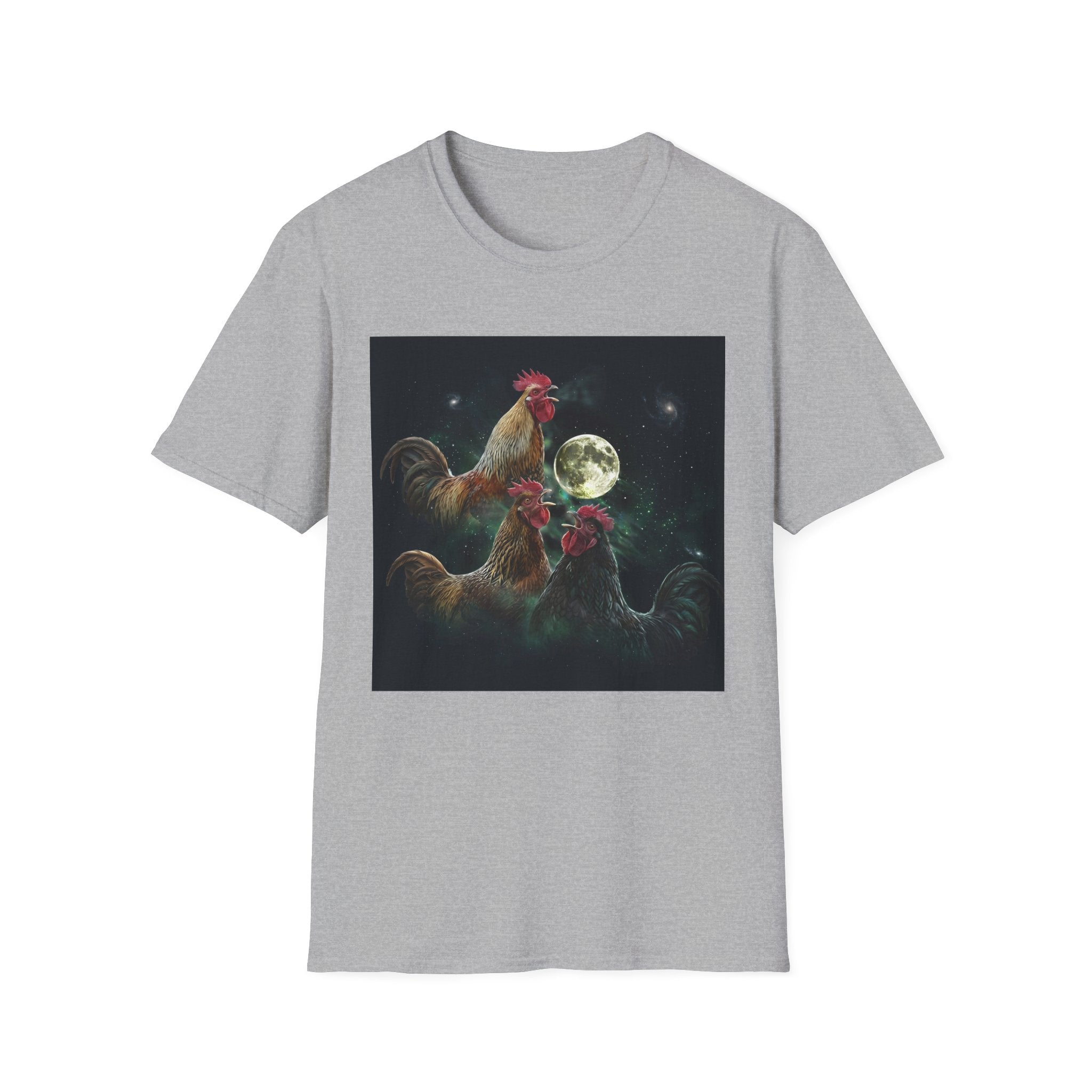 3 Rooster Moon T-Shirt