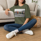 Beach Hens Sitting Color T-Shirt
