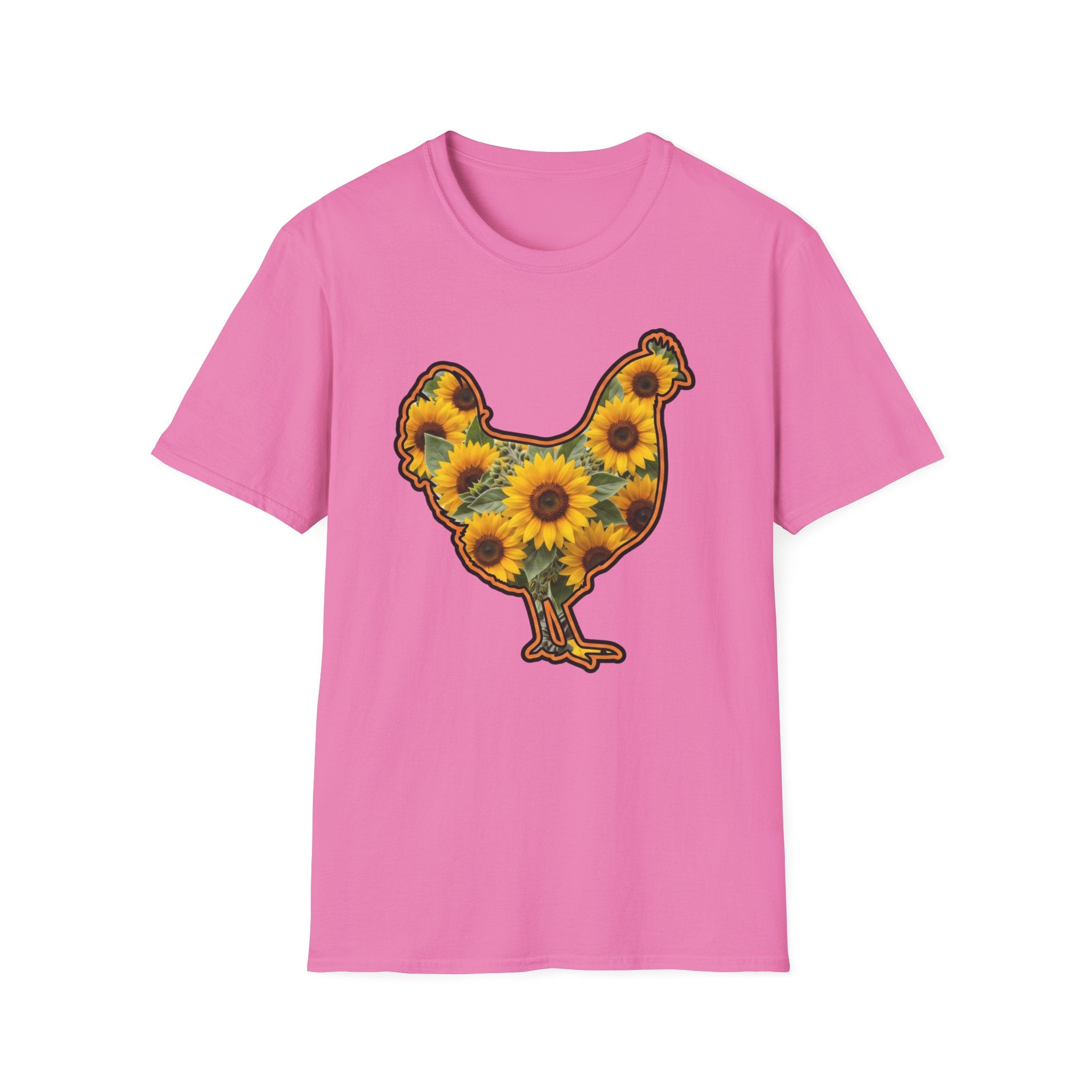 Hen Silhouette Sunflower T-Shirt