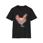 Hen Silhouette Beach V T-Shirt