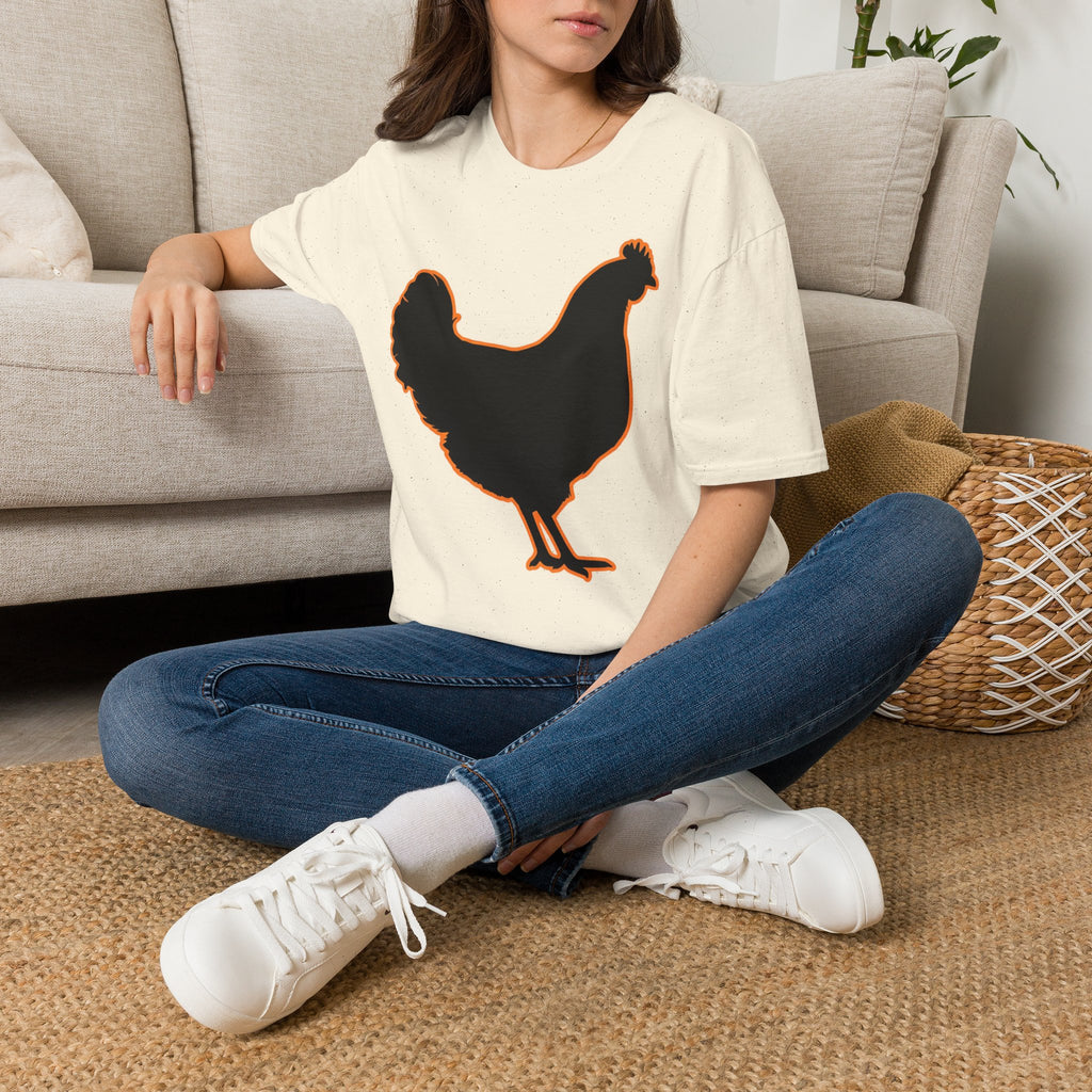 Hen Silhouette Black T-Shirt