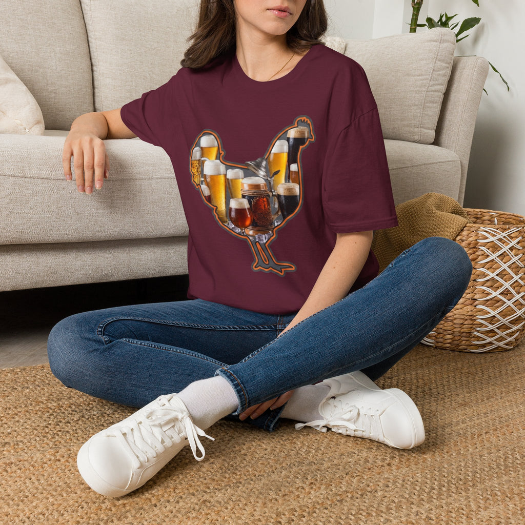 Hen Silhouette Beer T-Shirt