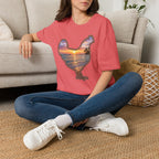 Hen Silhouette Beach T-Shirt