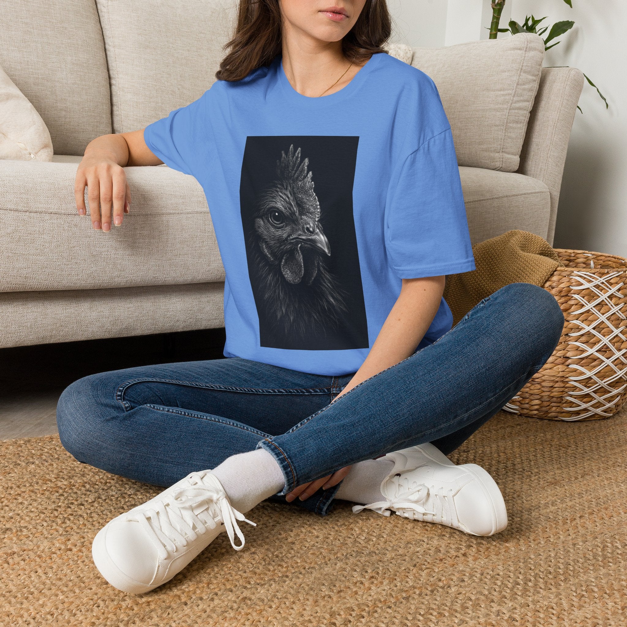 Chicken Face Side T-Shirt