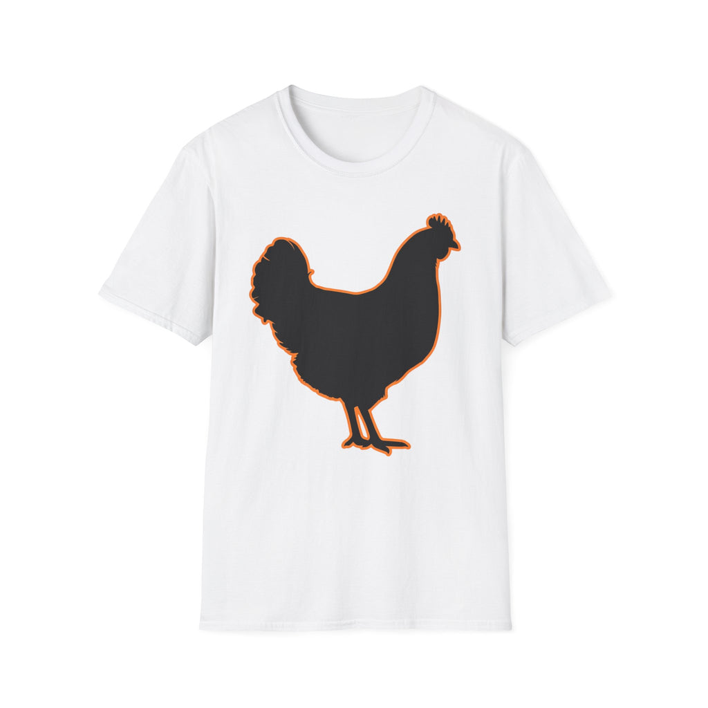Hen Silhouette Black T-Shirt