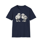 Baby Chicks in Clucks Drawing T-Shirt