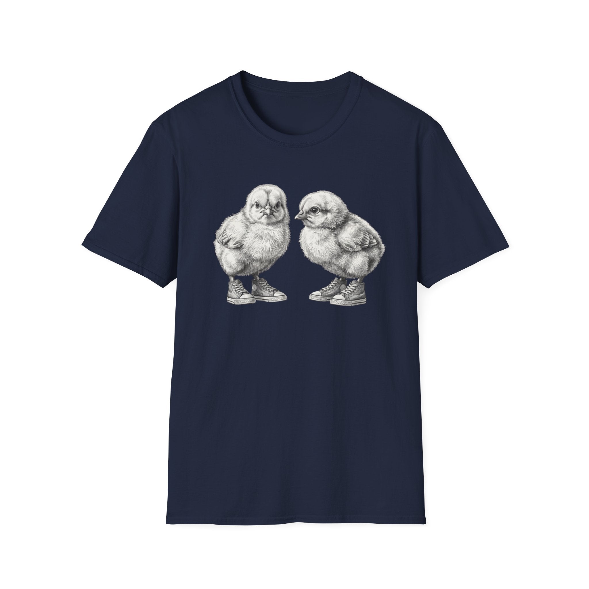 Baby Chicks in Clucks Drawing T-Shirt