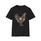 Hen Silhouette Coffee V T-Shirt