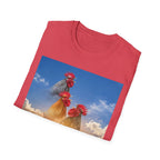 3 Rooster Sunrise Mountain T-Shirt