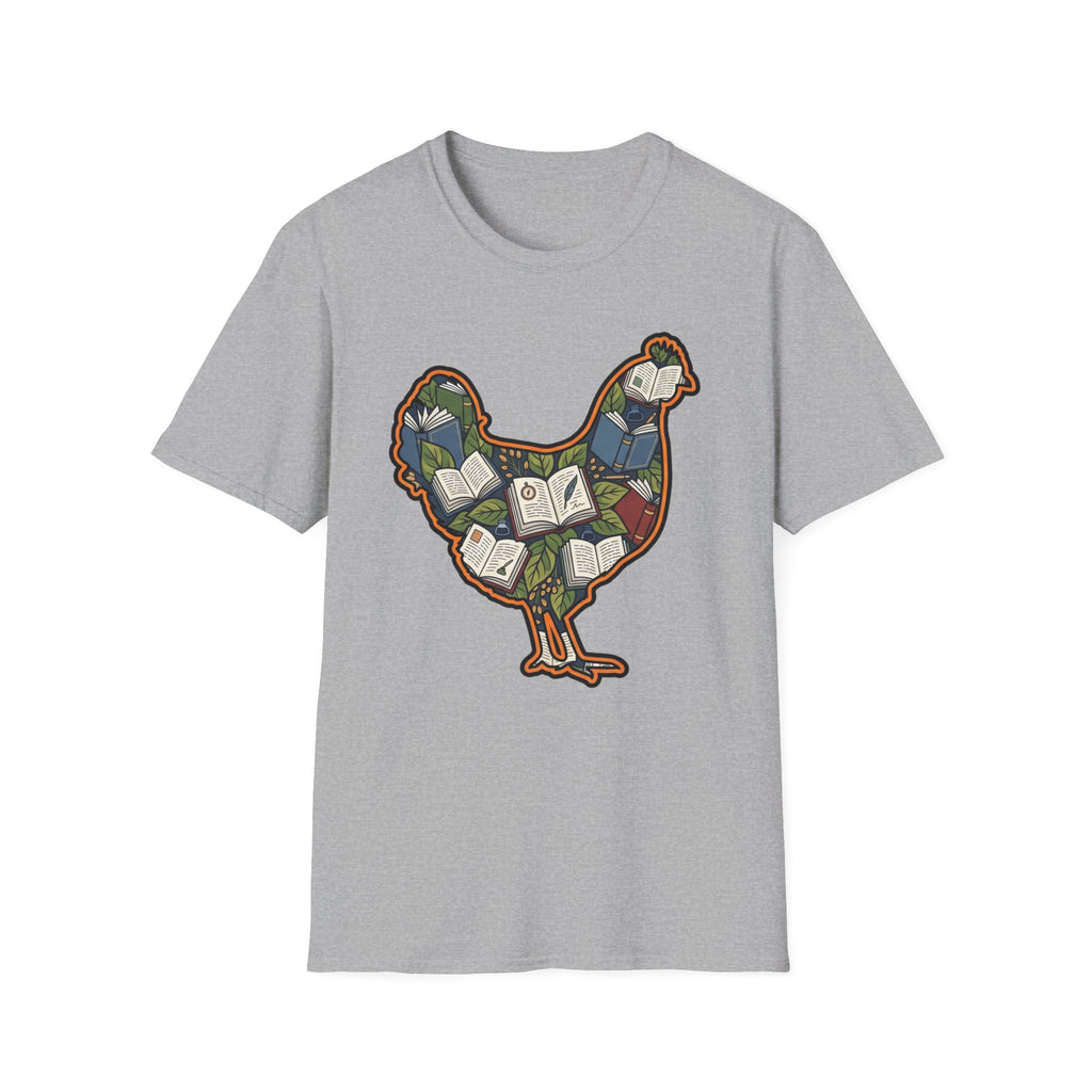 Hen Silhouette Books V T-Shirt