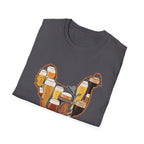 Hen Silhouette Beer V T-Shirt