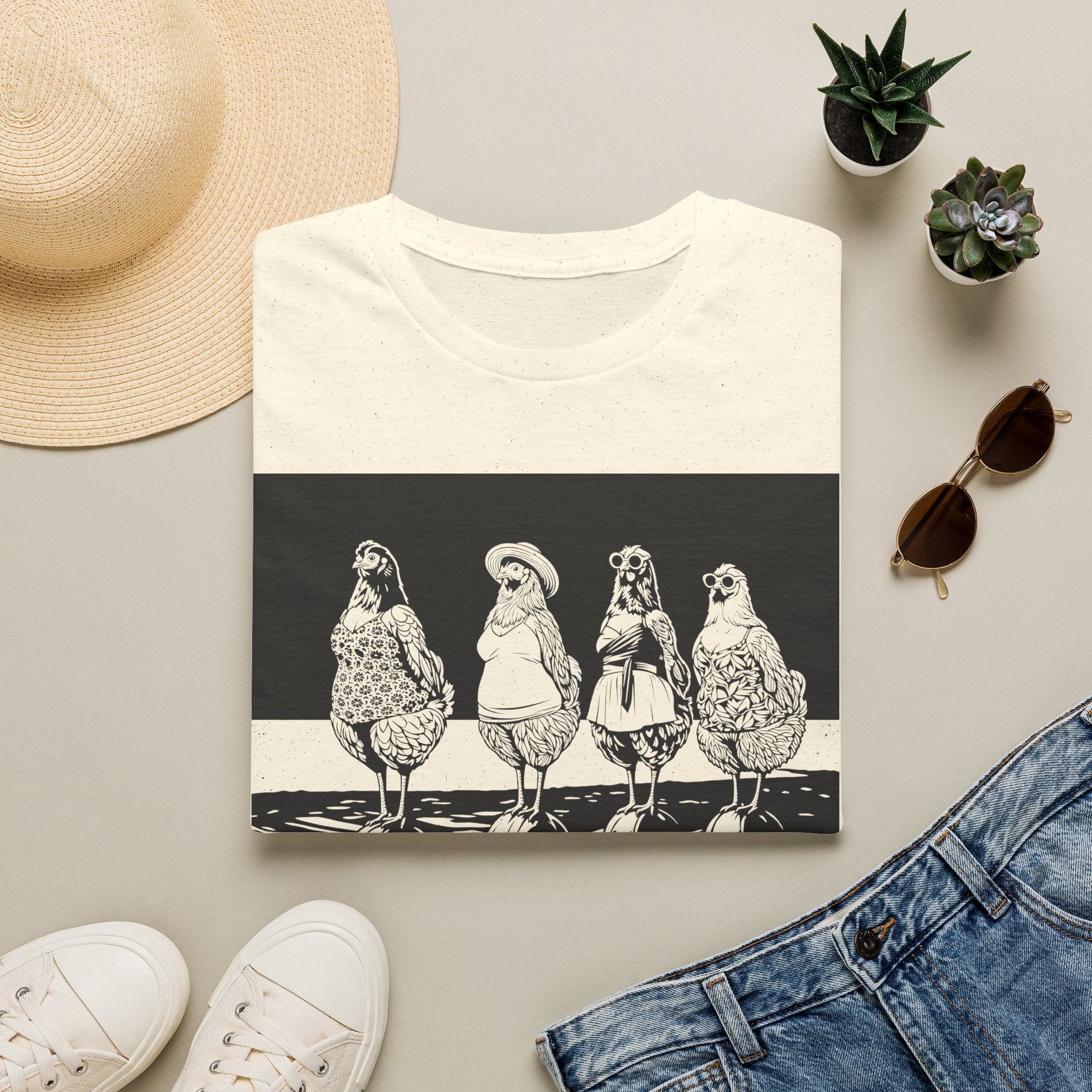 Beach Ball Hens Dark T-Shirt