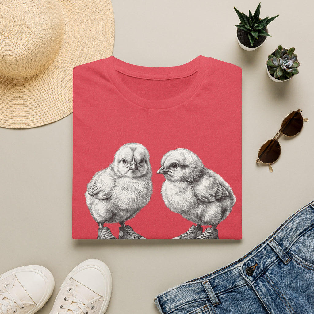 Baby Chicks in Clucks Drawing T-Shirt