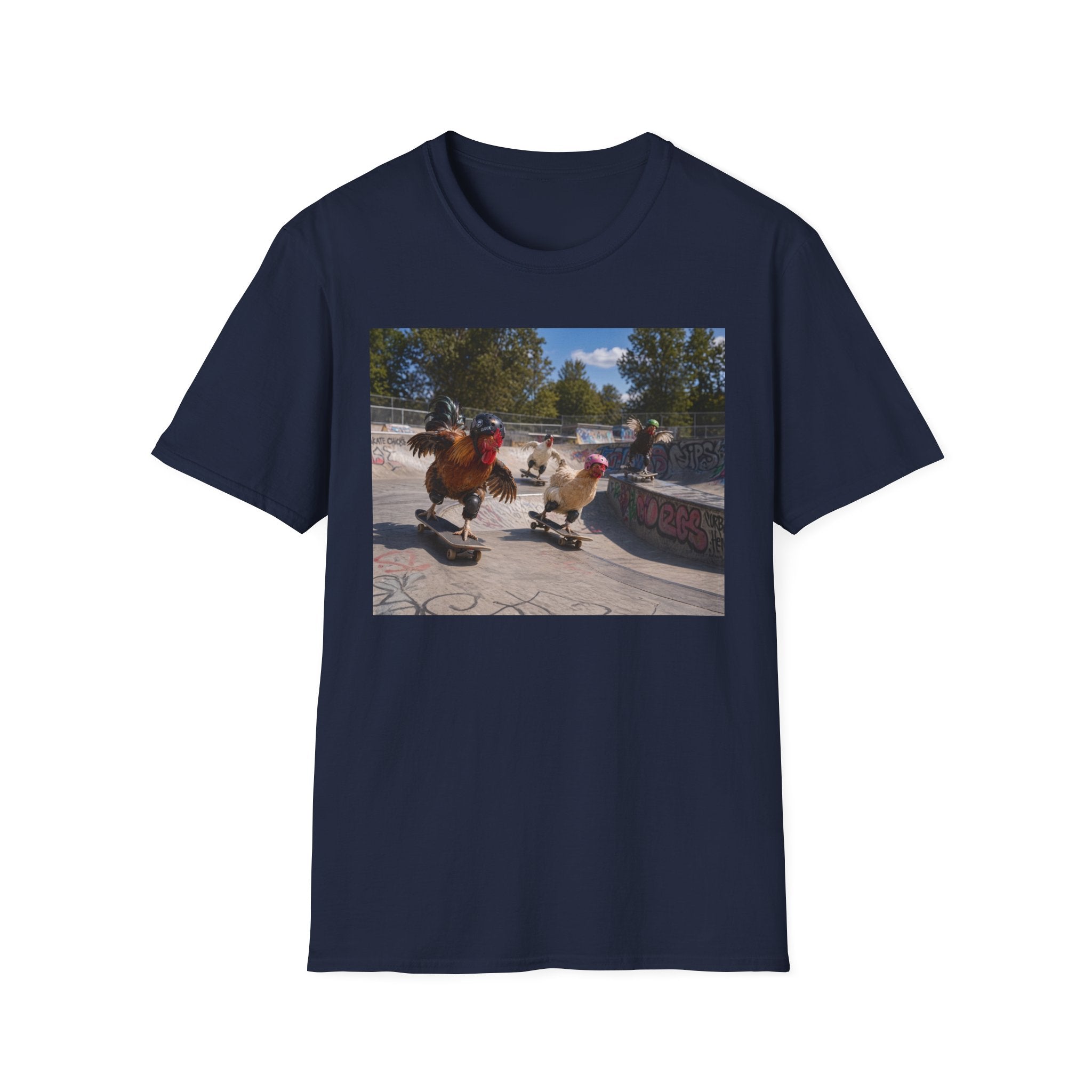 Chickens Shredding at the Skate Park T-Shirt