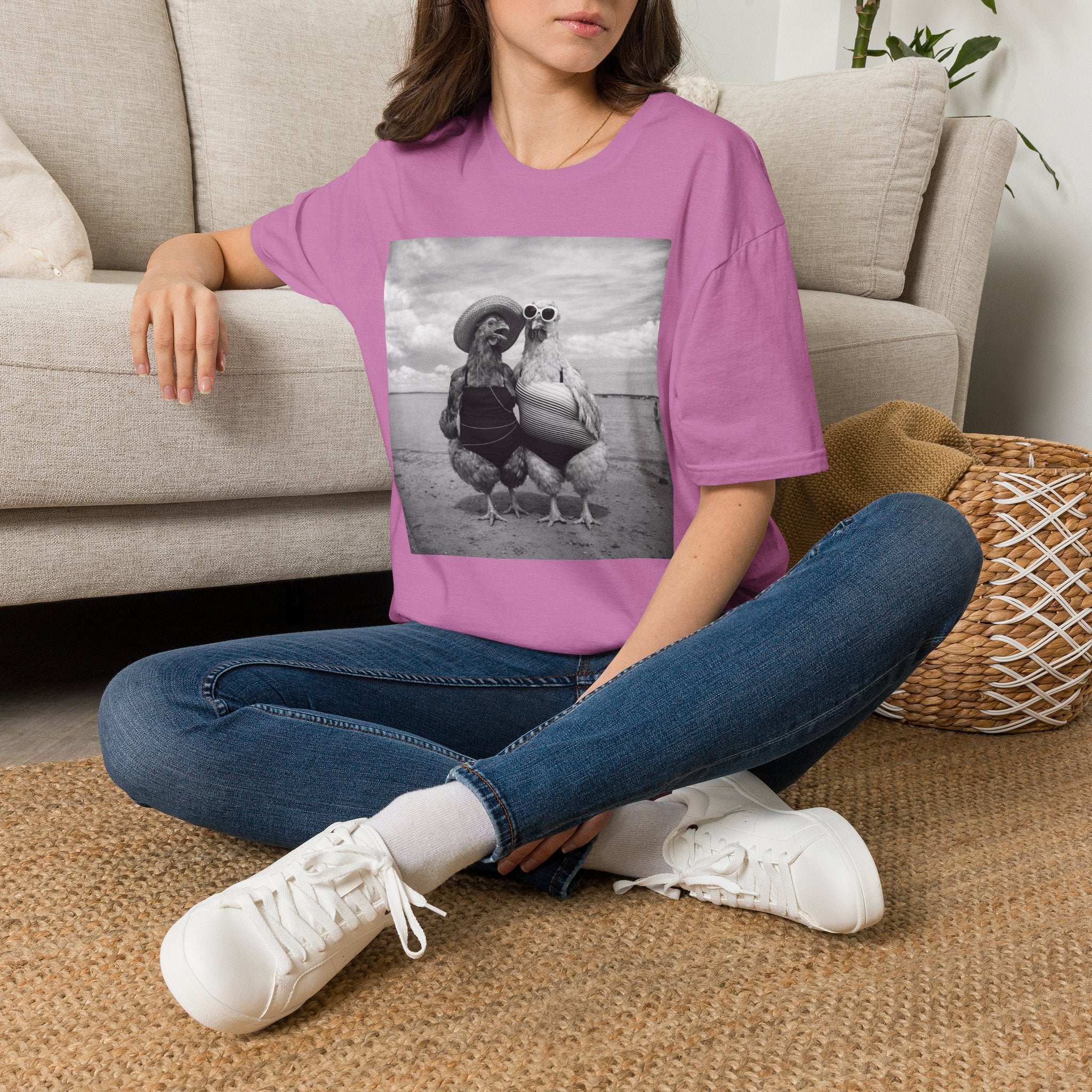 Day at the Beach B&W T-Shirt