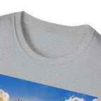3 Rooster Sunrise Barn T-Shirt