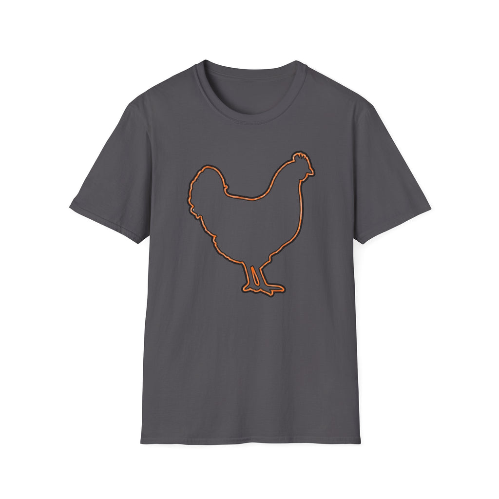 Hen Silhouette White T-Shirt
