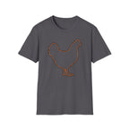 Hen Silhouette White T-Shirt