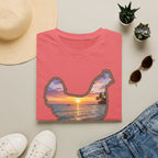 Hen Silhouette Beach T-Shirt