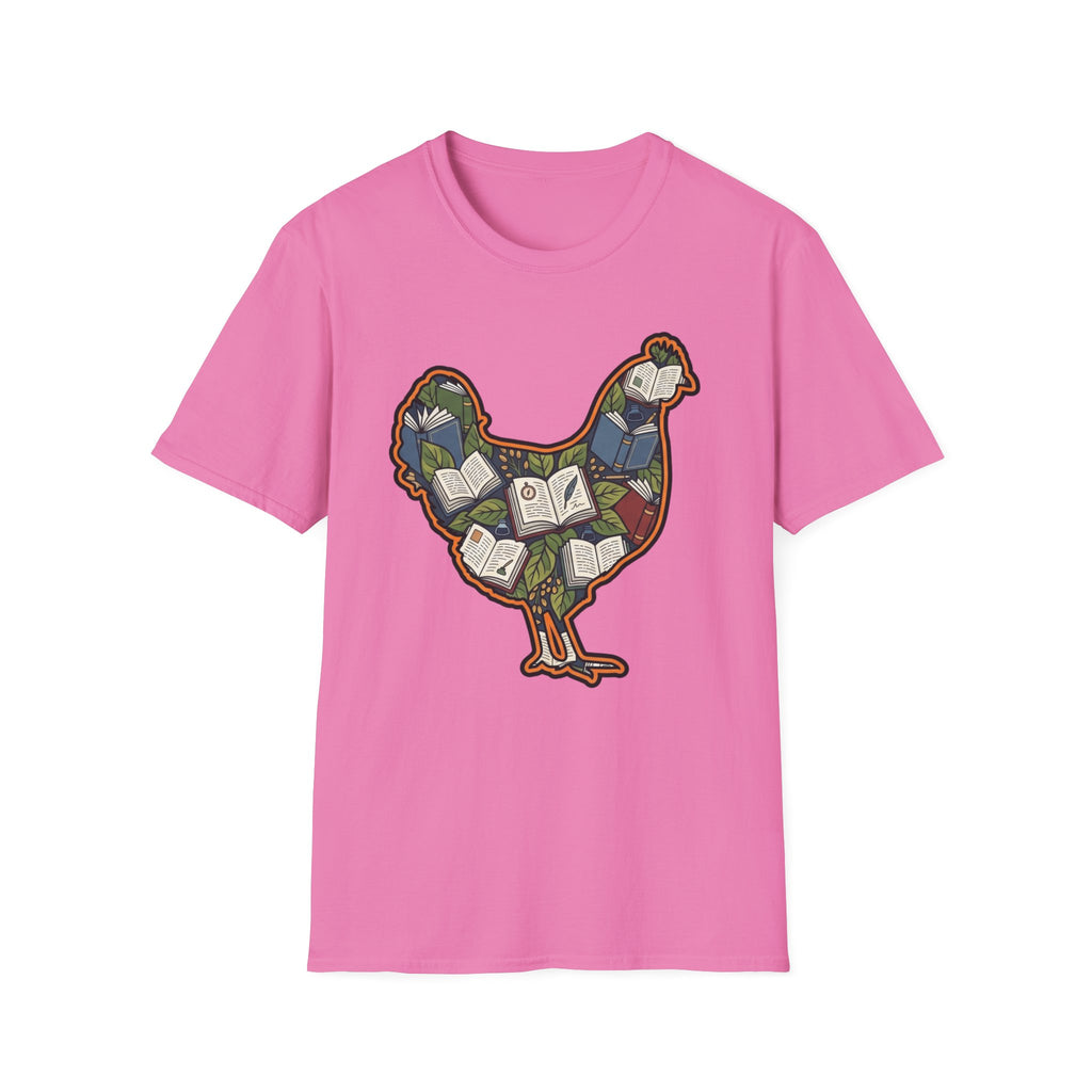 Hen Silhouette Books V T-Shirt